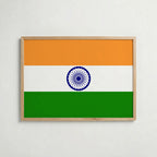 India National Flag Poster – poster väggdekoration inredning – Affischer hos Bozetto