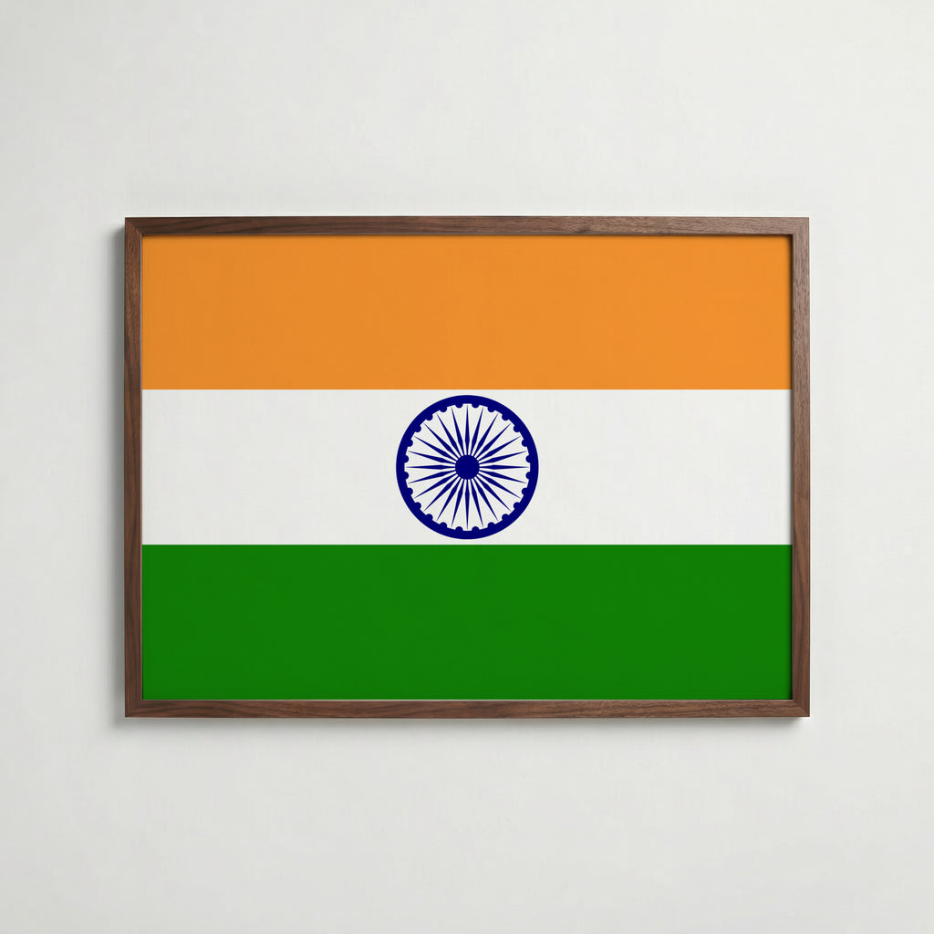 India National Flag Poster poster – väggdekoration för hemmet – köp hos Bozetto