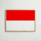 Indonesia National Flag Poster – poster väggdekoration inredning – Affischer hos Bozetto