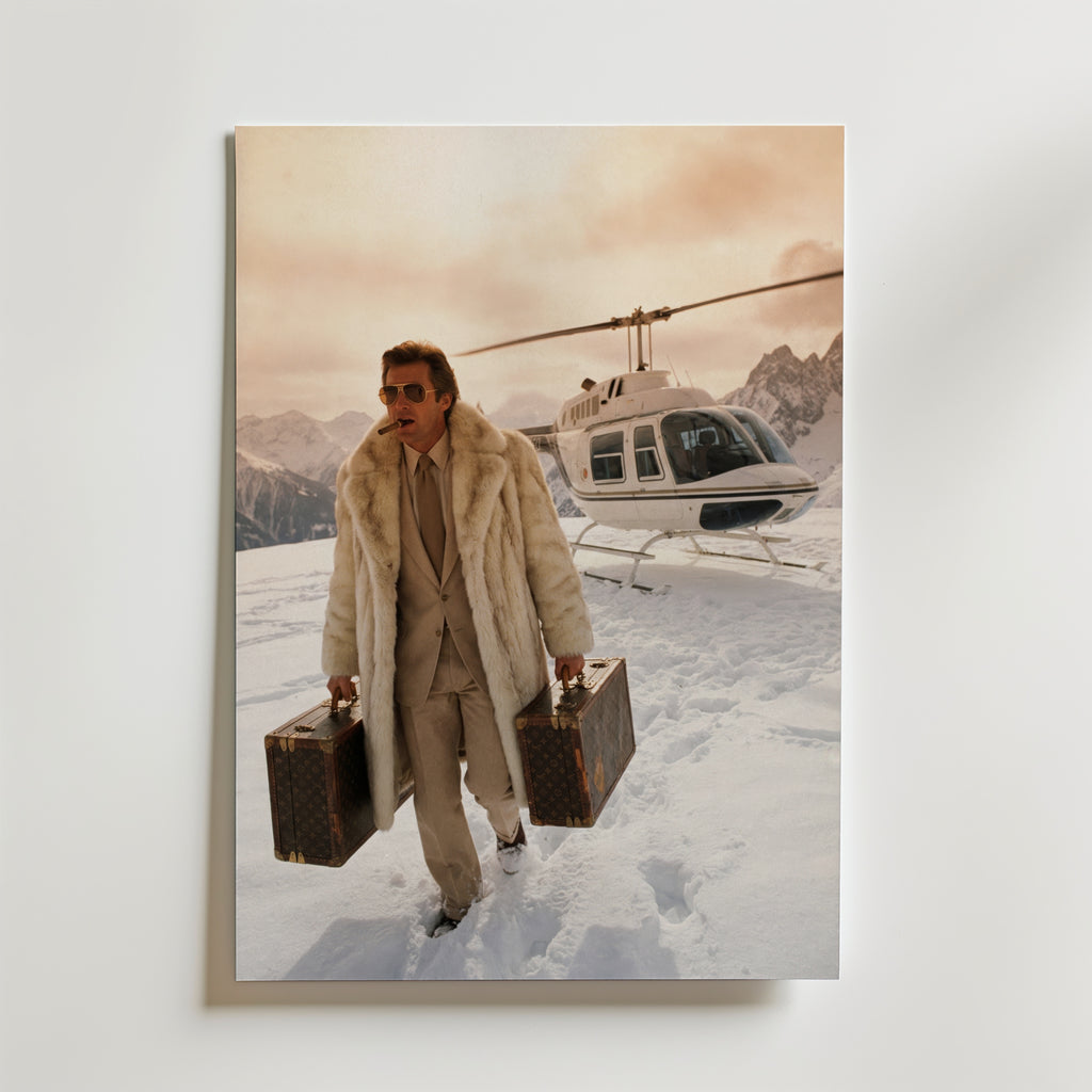 Alpine Gold Arrival Poster – utan passepartout