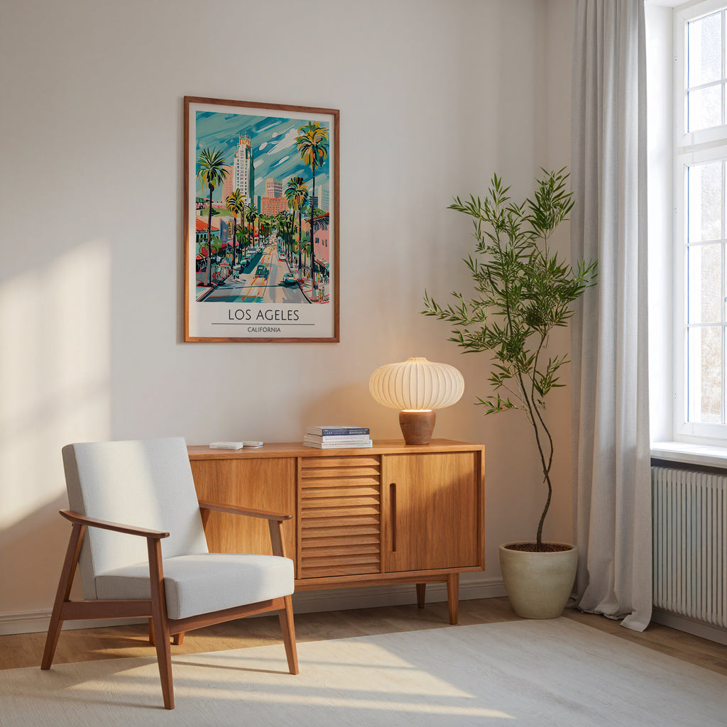 Los Angeles Palm Avenue Poster