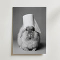 Bathroom Bunny Poster – produktbild