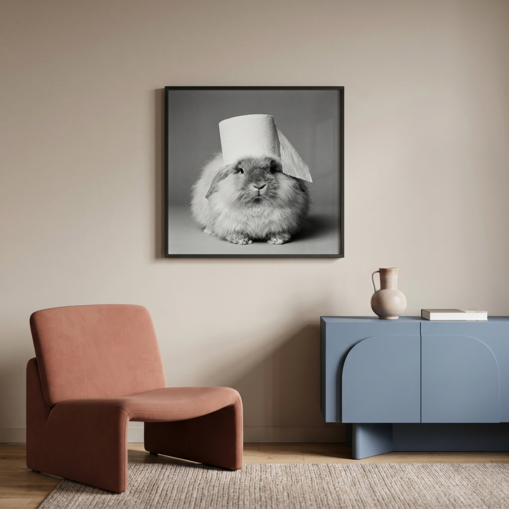 Bathroom Bunny Poster – i rum 2