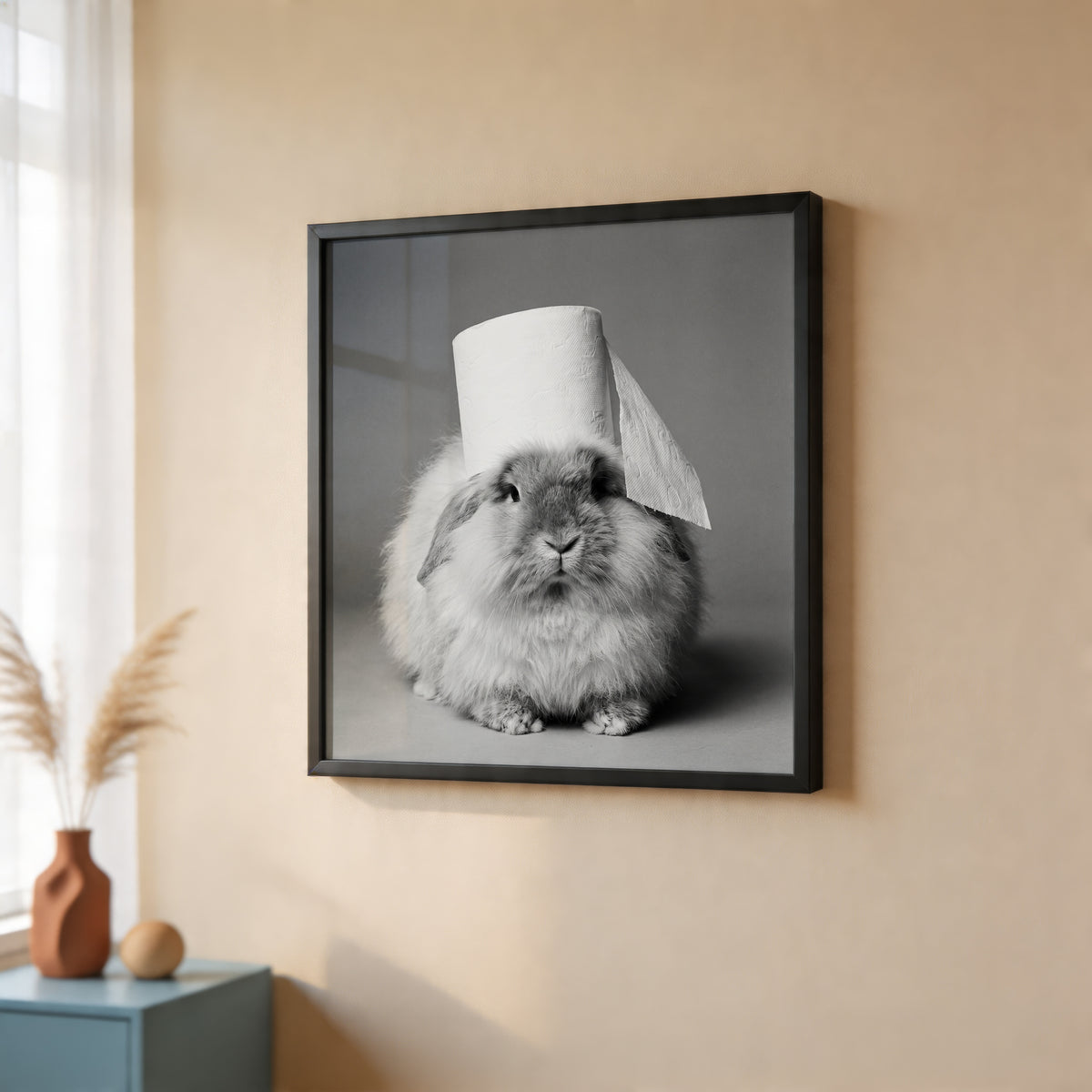 Bathroom Bunny Poster – i rum 3