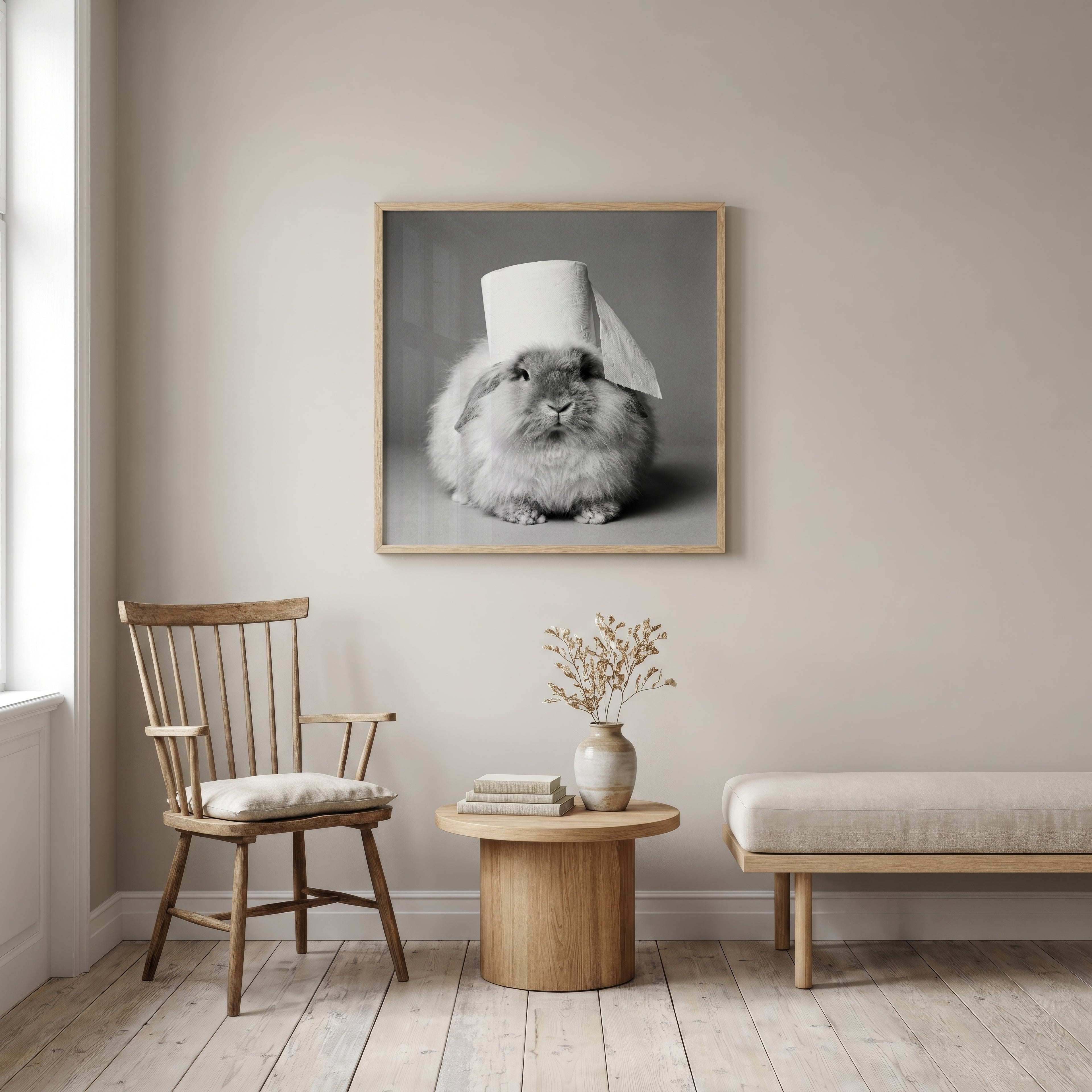 Bathroom Bunny Poster – i rum 4