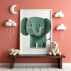 Happy Elephant Poster