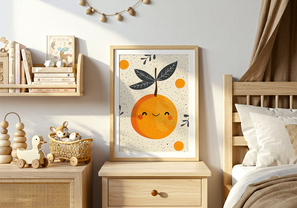 Cheerful Orange Poster