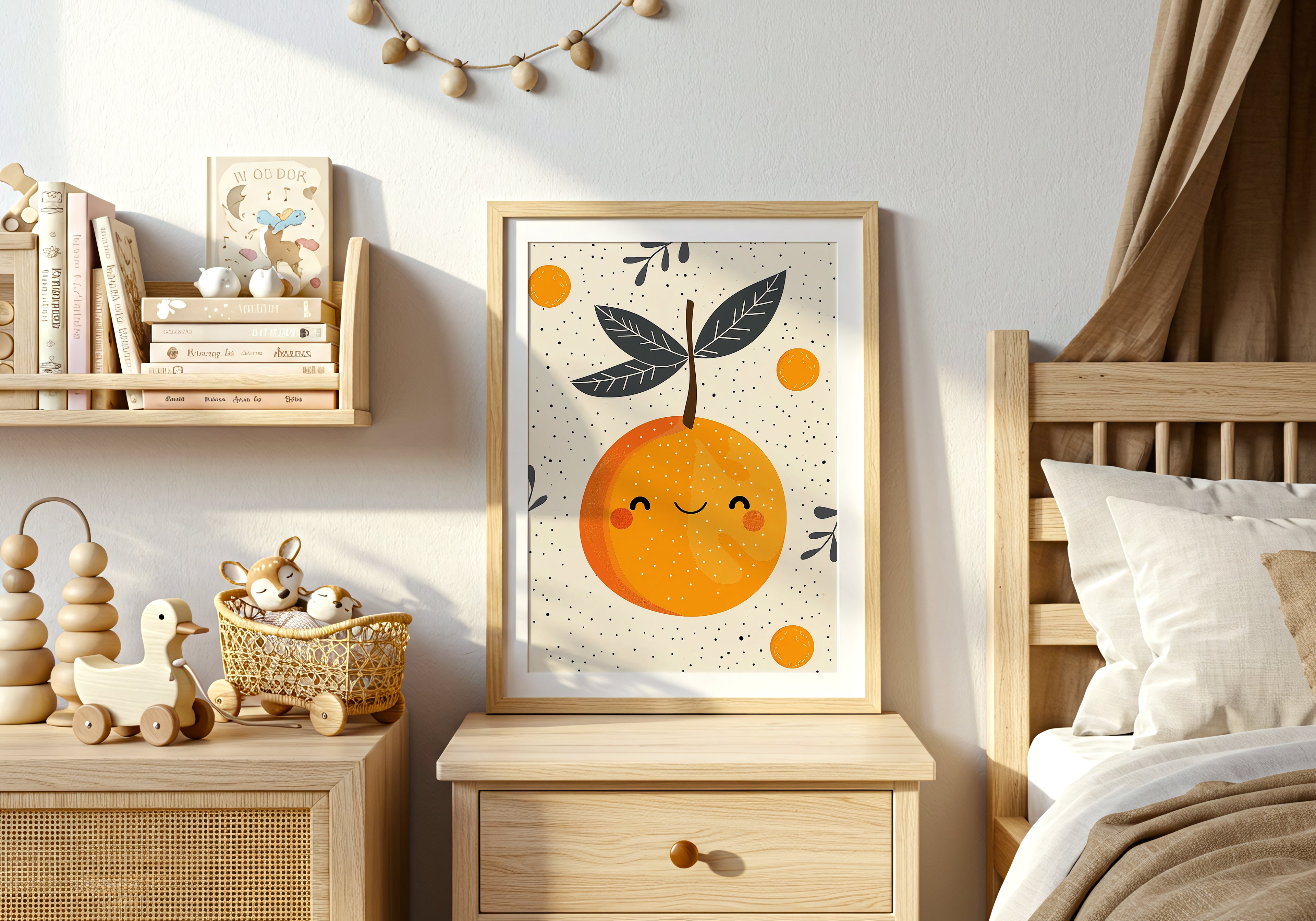 Cheerful Orange Poster