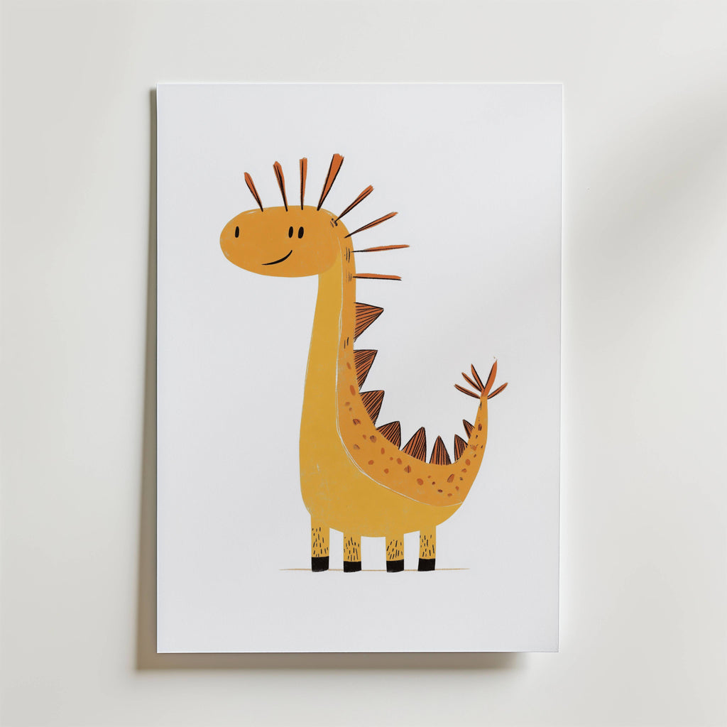 Yellow Dino Poster