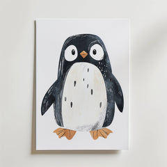 Playful Penguin Poster