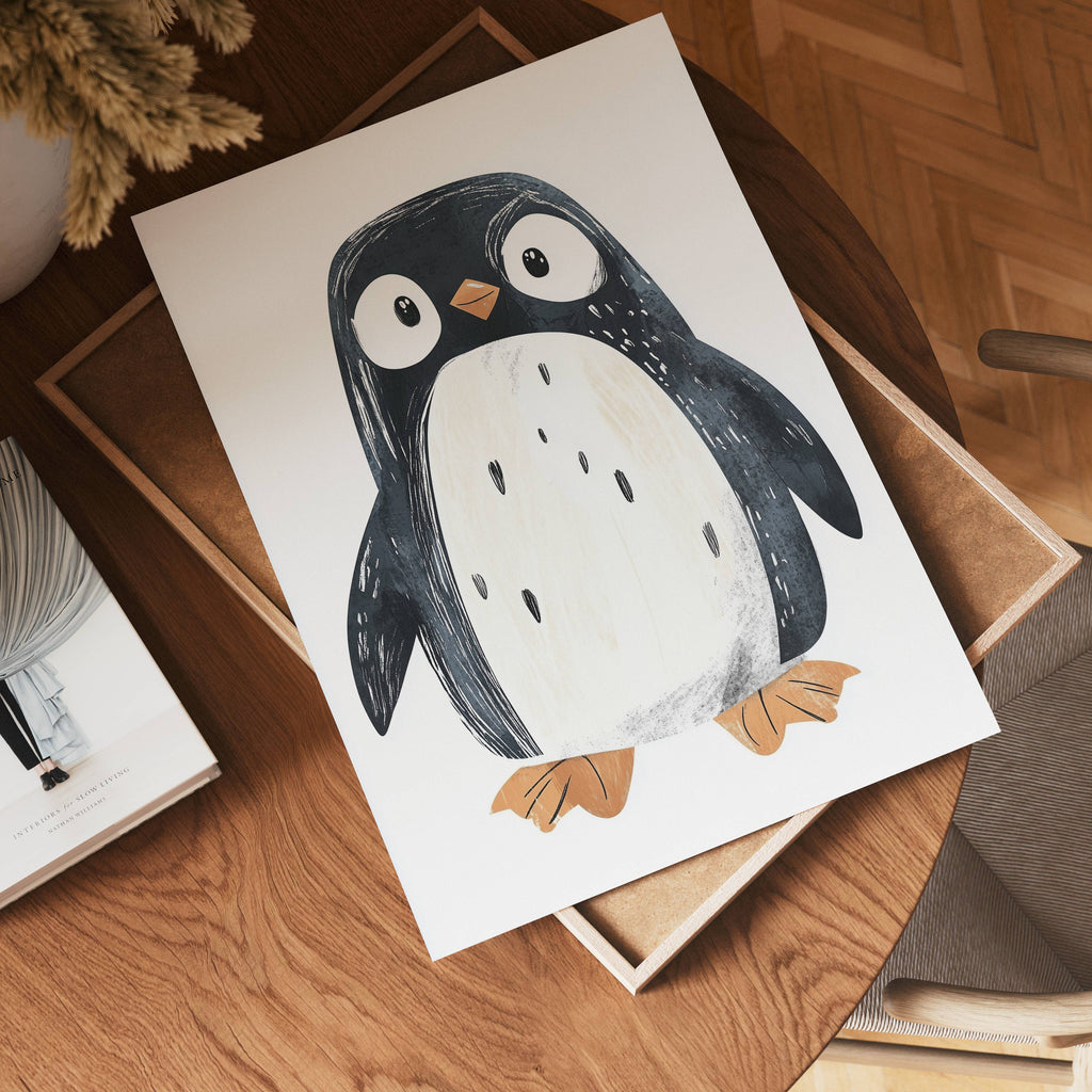 Playful Penguin Poster