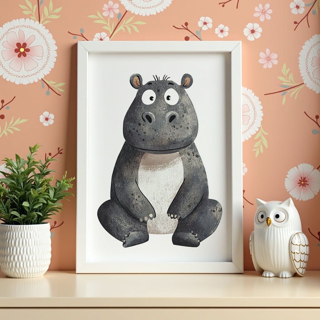 Happy Hippo Poster