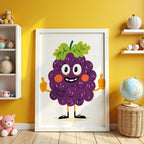 Giggly Grape Poster