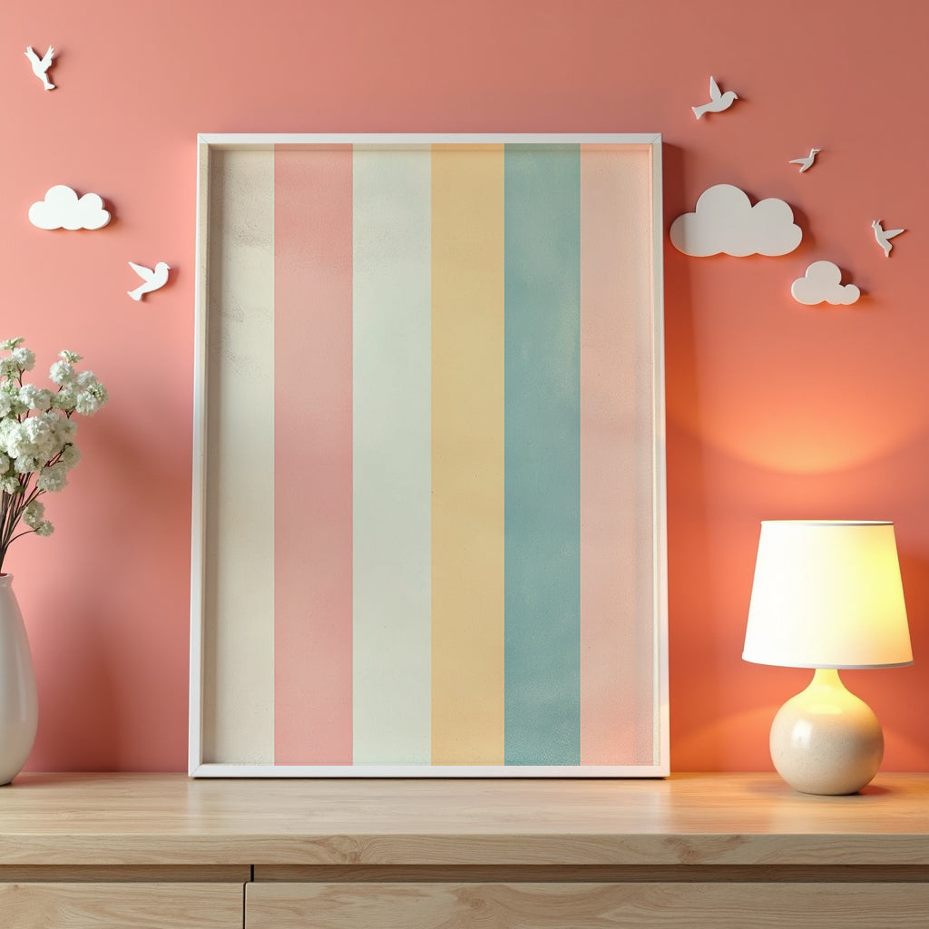 Pastel Stripes Poster