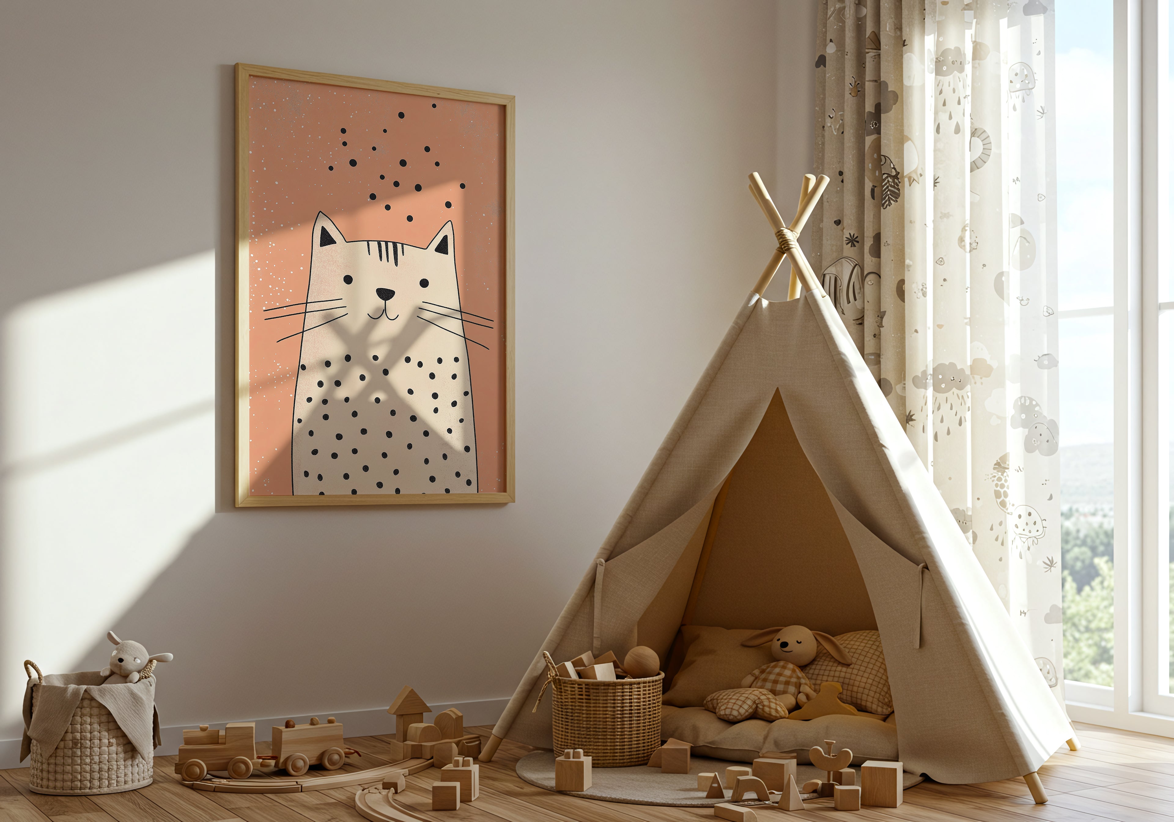 Playful Cat Poster