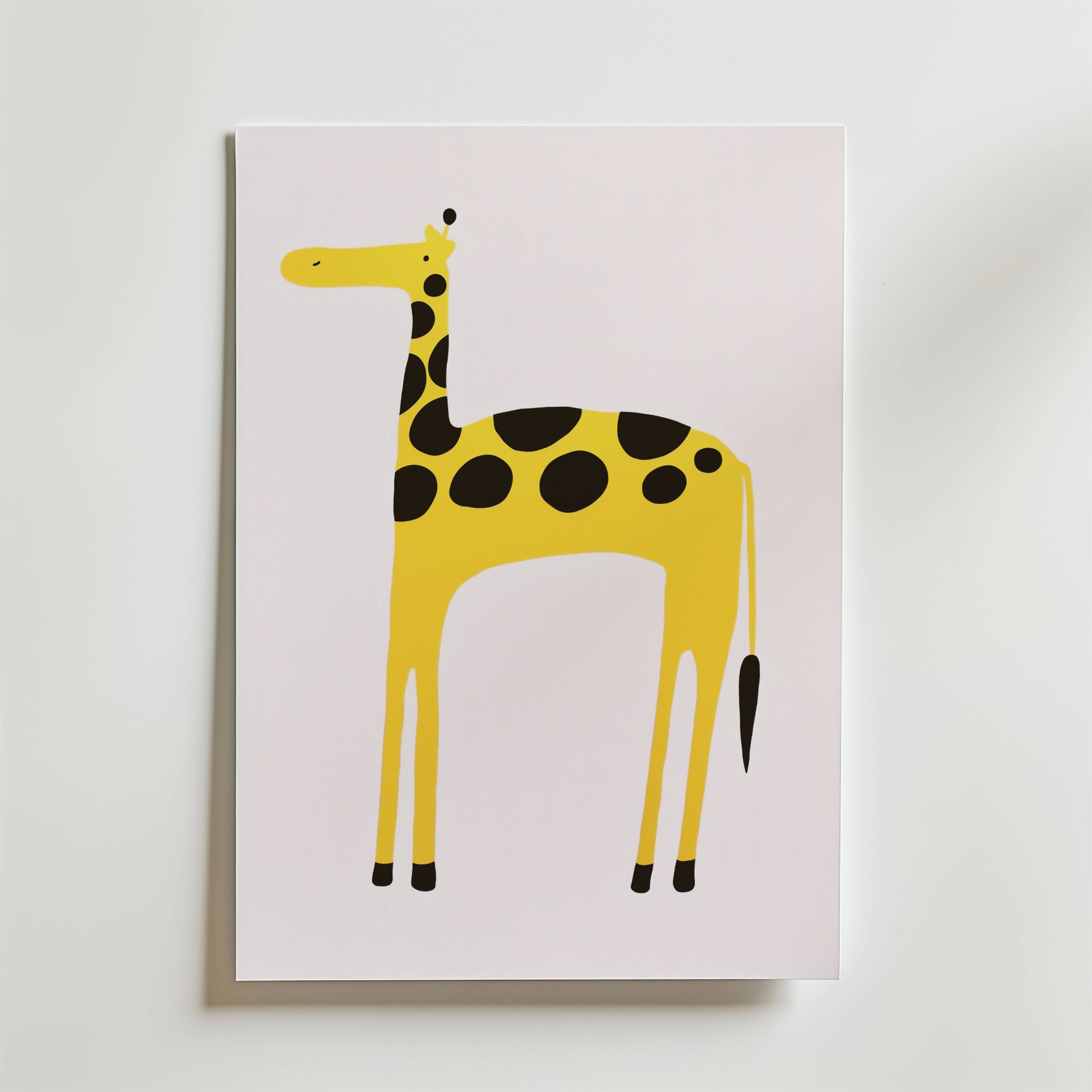 Playful Giraffe Poster