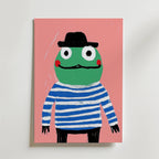 French Frog Poster
