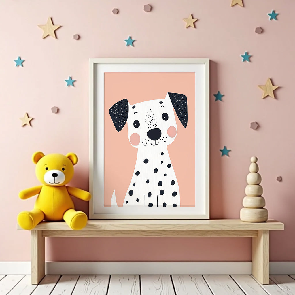 Playful Dalmatian Poster