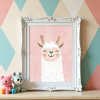Happy Llama Poster