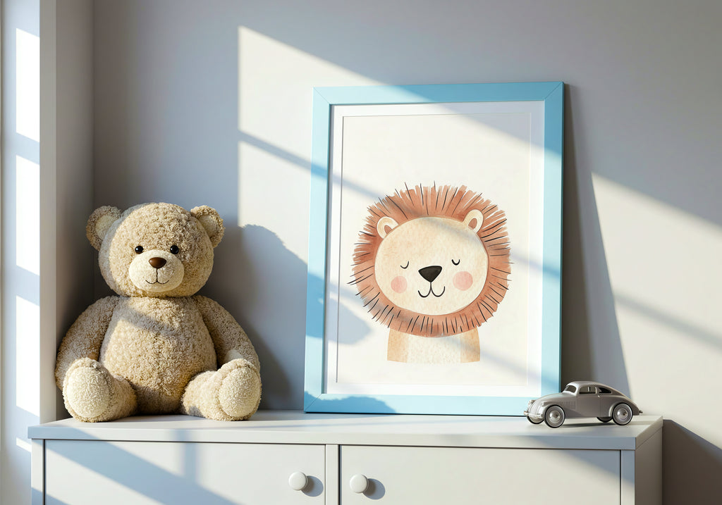 Sleepy Lion Poster