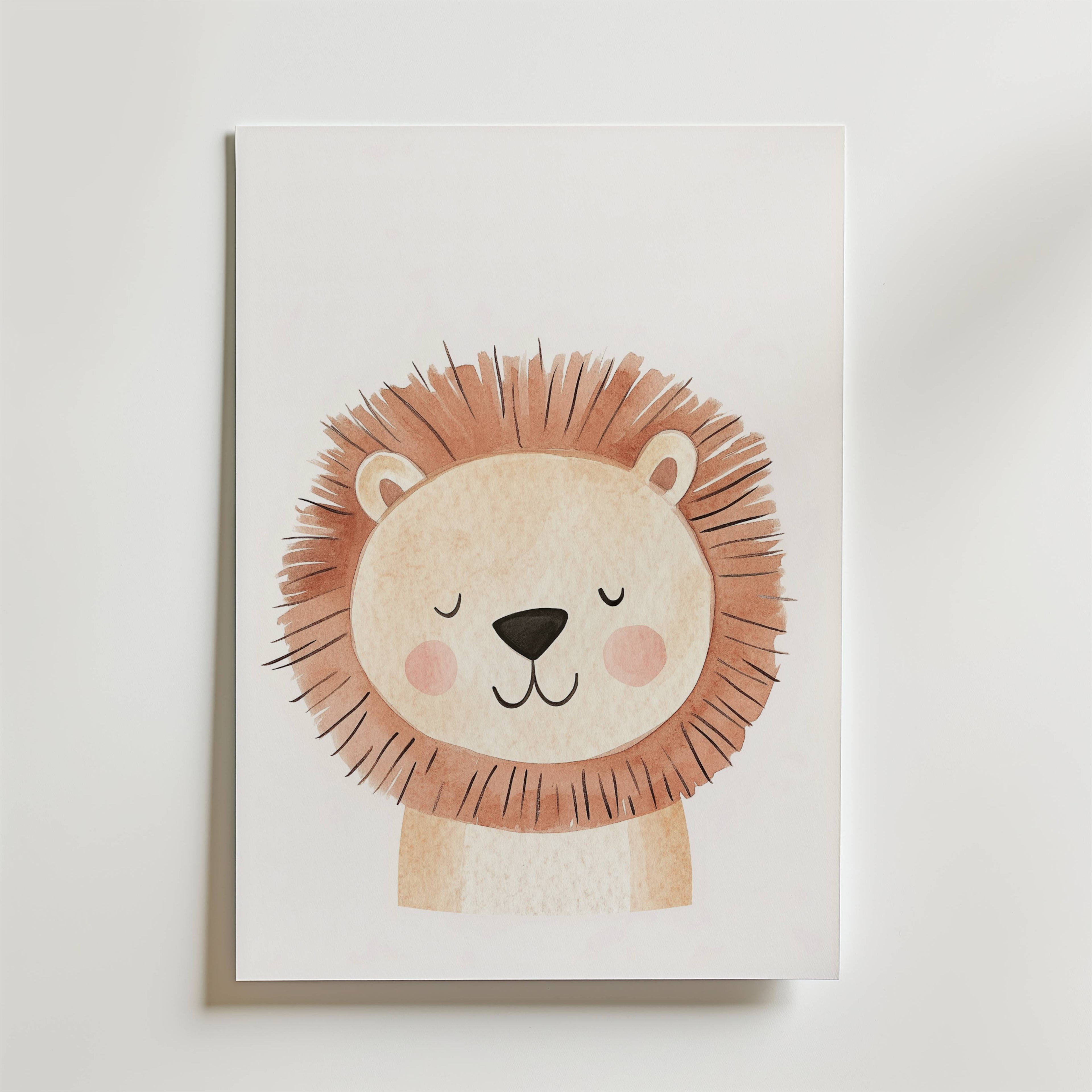 Sleepy Lion Poster