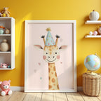 Party Giraffe Poster