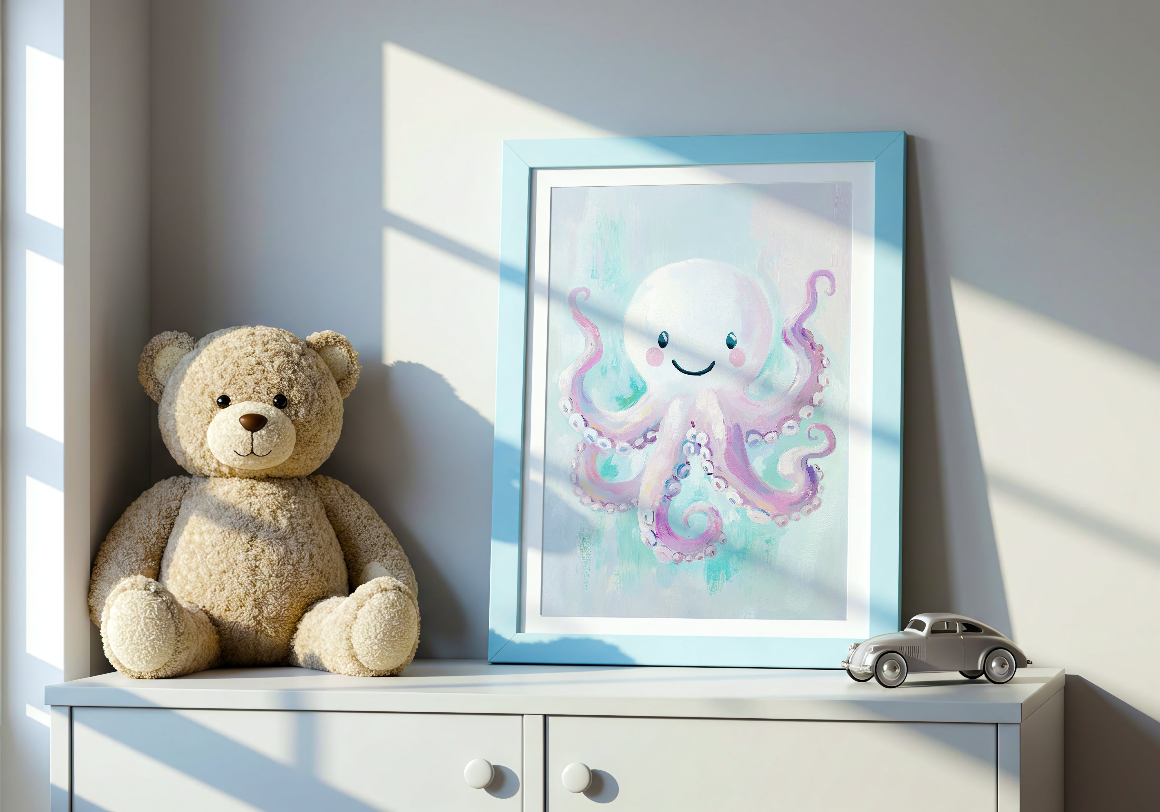 Smiling Octopus Poster