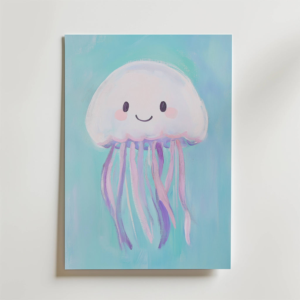 Happy Jellyfish Poster