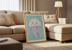 Happy Jellyfish Poster