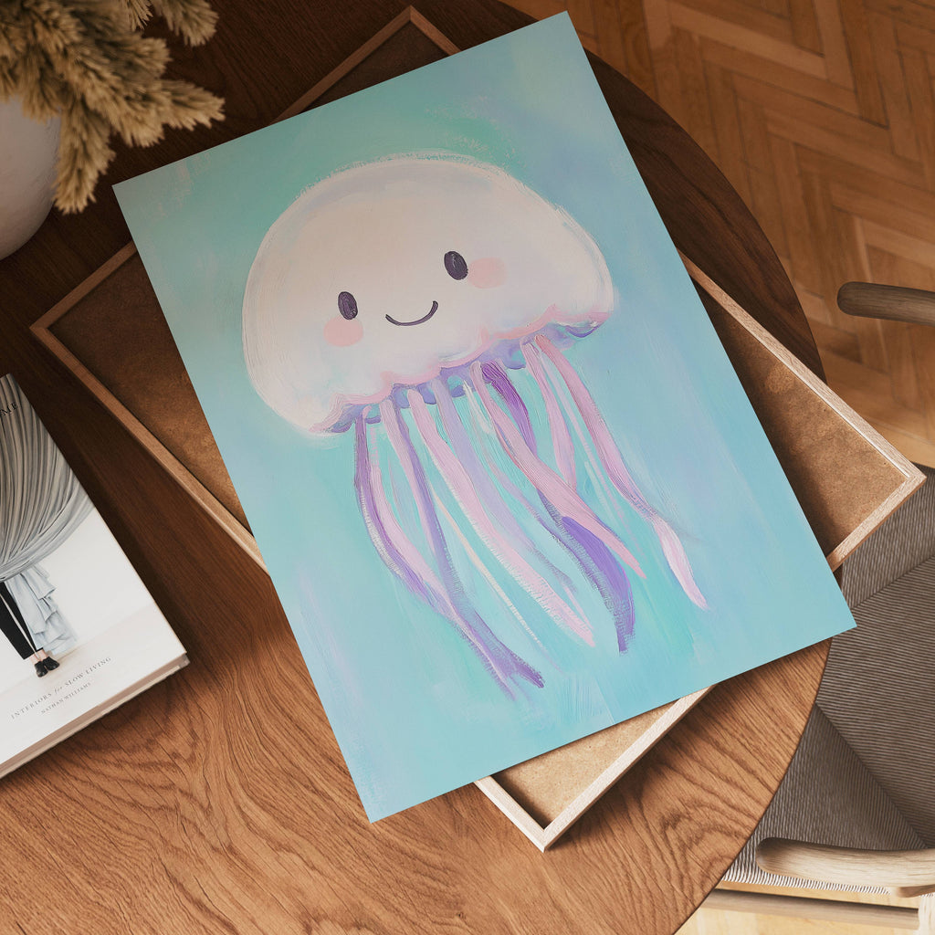 Happy Jellyfish Poster