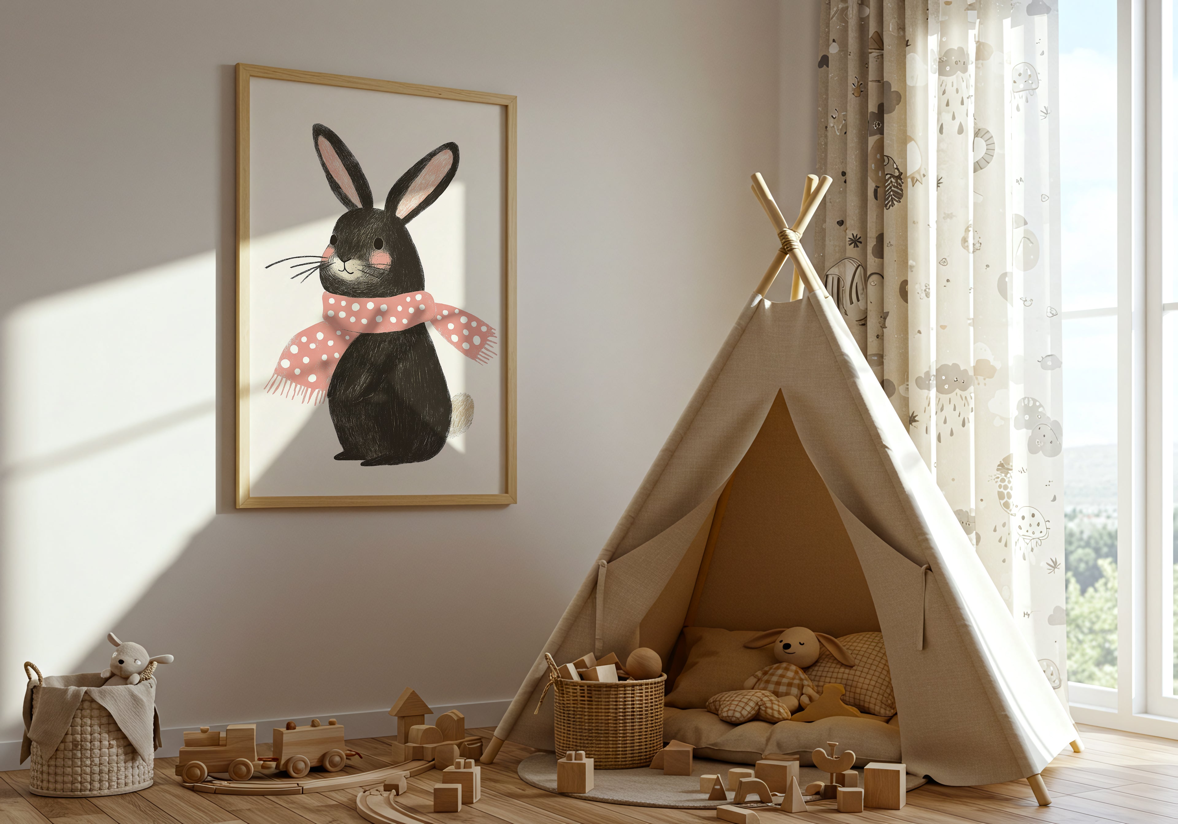 Cozy Bunny Poster