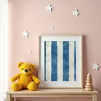 Blue Stripes Poster
