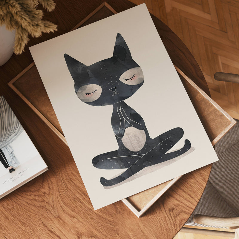 Zen Cat Poster