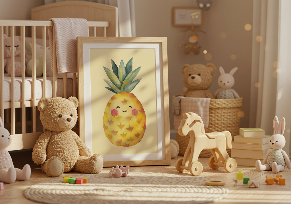 Smiling Pineapple Poster