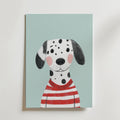 Dalmatian in Stripes Poster