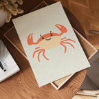 Happy Crab Poster