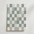 Grey Checkerboard Poster