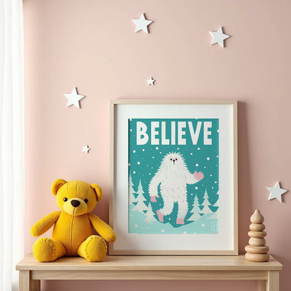 Believe Yeti Poster