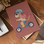 Cool Lion on Wheels Poster