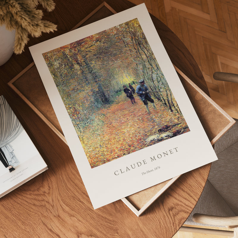 Claude Monet The Hunt Poster