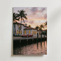 Sunset Riviera Drive Poster – utan passepartout