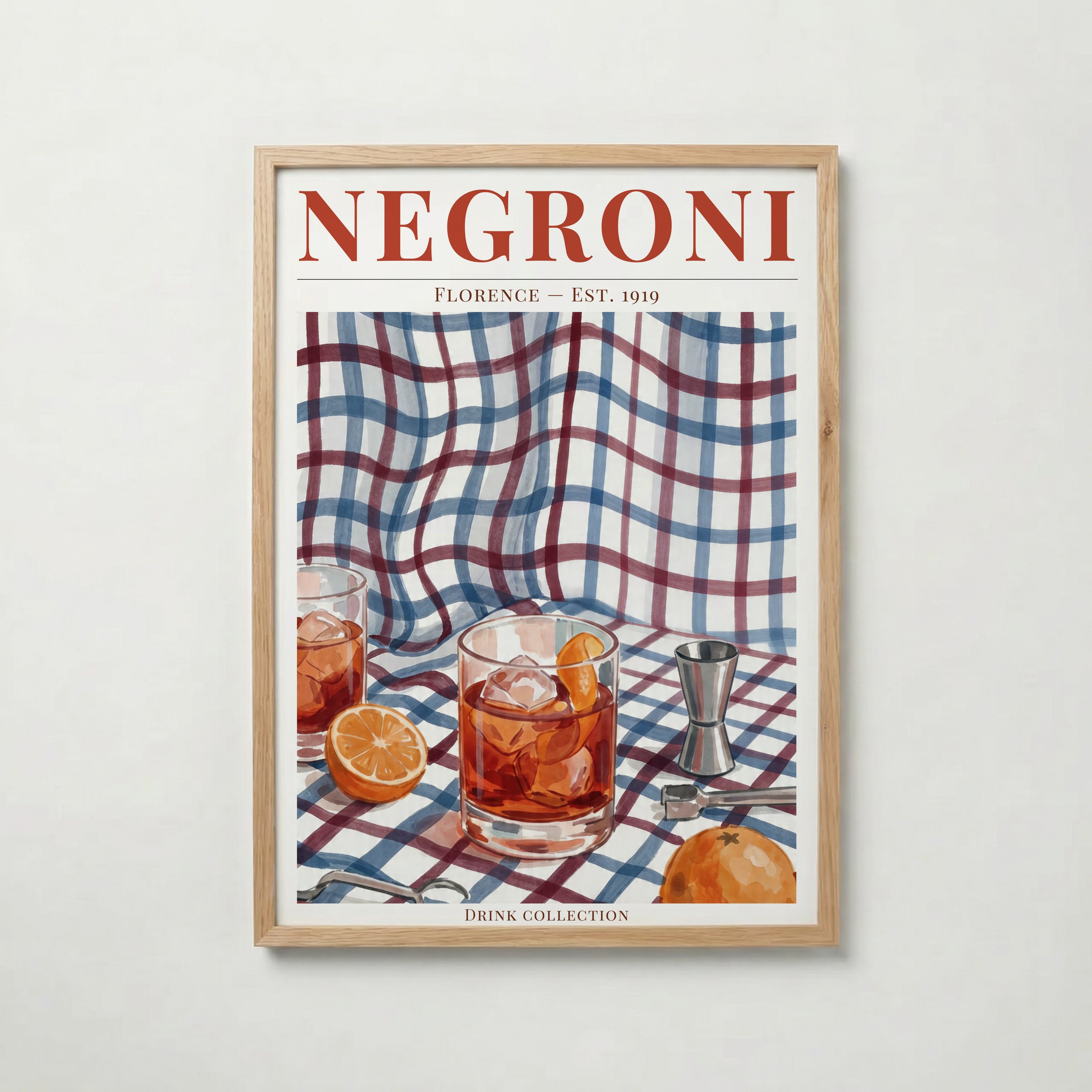 Negroni Poster – köp affisch till hemmet – Bozetto väggdekoration