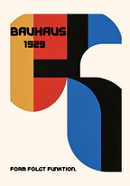 Bauhaus Form and Function Poster