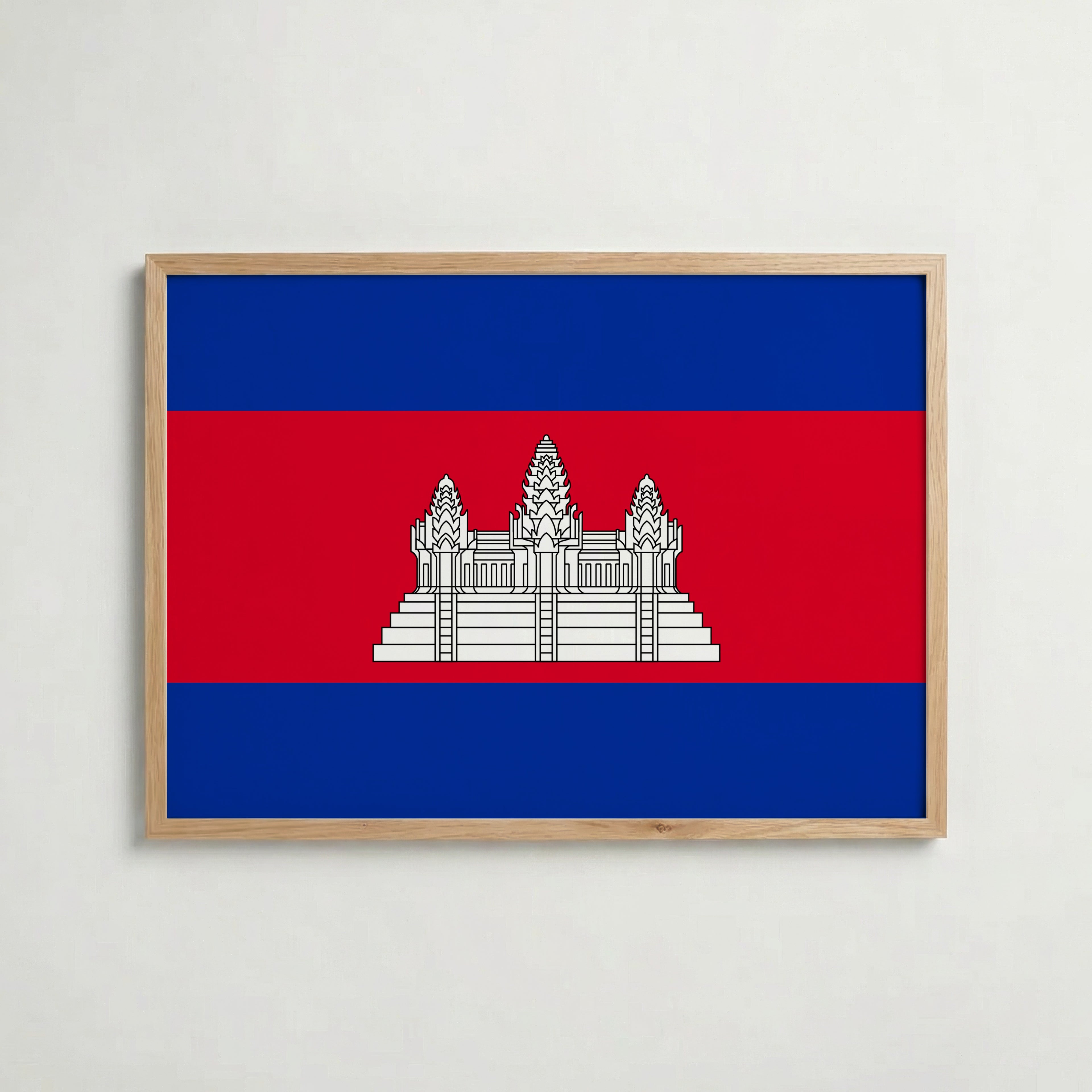 Cambodia National Flag Poster – poster väggdekoration inredning – Affischer hos Bozetto