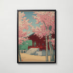Sakura Temple Poster affisch – stilren väggdekoration – Bozetto posters