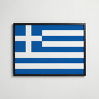 Greece National Flag Poster affisch – köp poster online – Bozetto väggdekoration