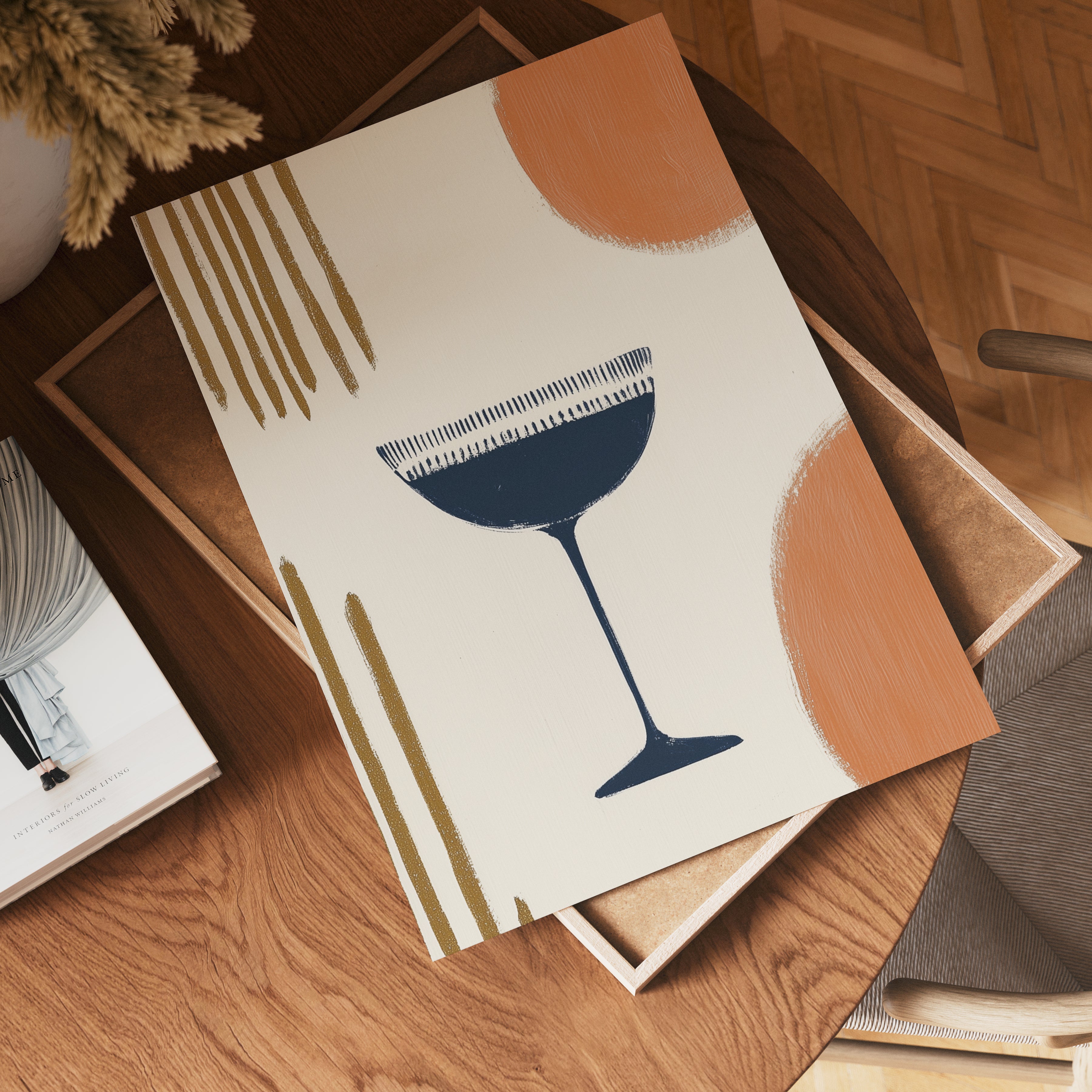 Abstract Elegance Drink Poster