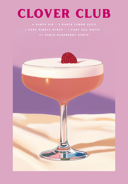 Clover Club Drink Poster
