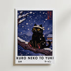 Kuro Neko to Yuki Cat Poster