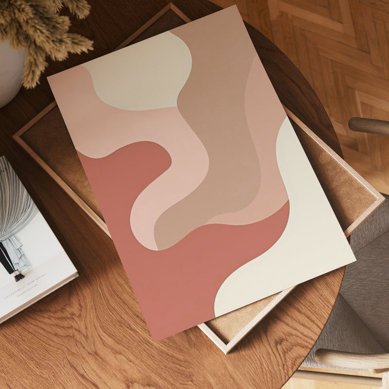 Abstract Colorful Shapes No.2 Poster